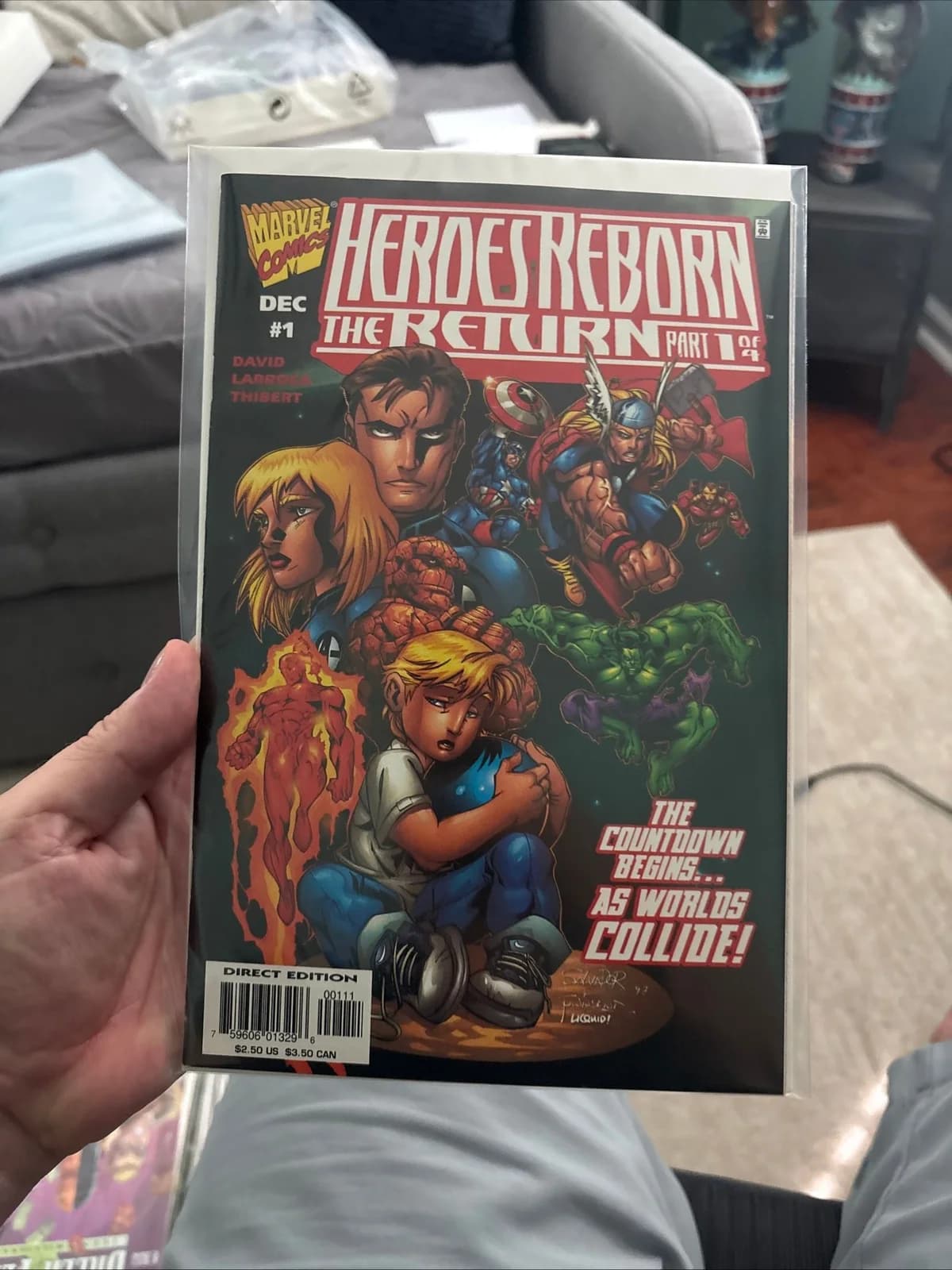 Heroes Reborn The Return #1 Marvel Dec 1996 Direct Edition Very Good Collectible