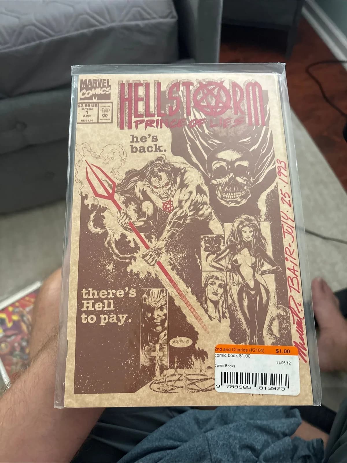 Marvel Hellstorm Prince of Lies #1 Classic Debut Issue VG
