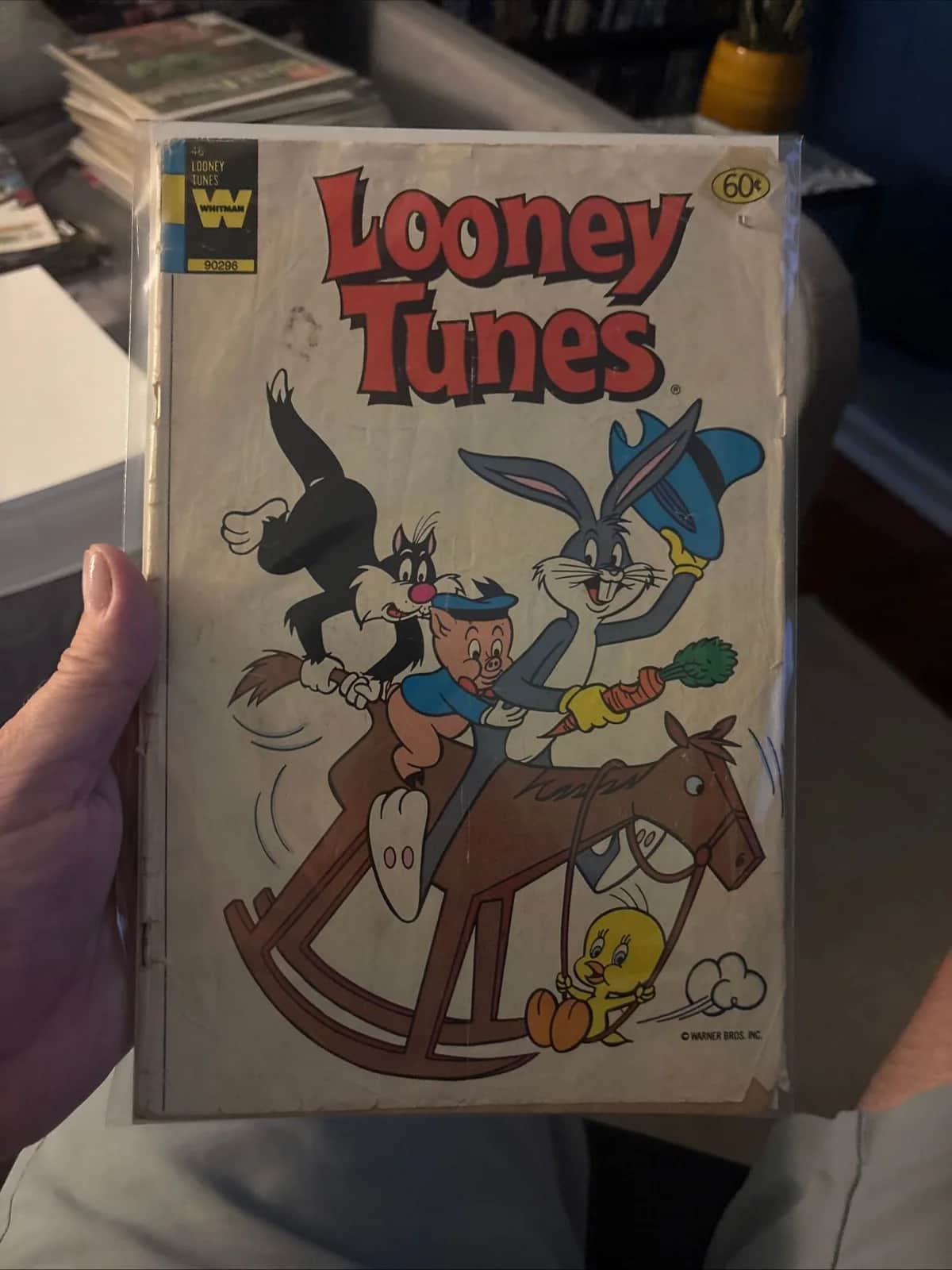 Whitman Looney Tunes 90296 Coloring Book, Good Condition
